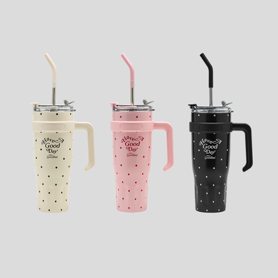 GOODBAI 'HAVE A GOOD DAY' 波点水杯
