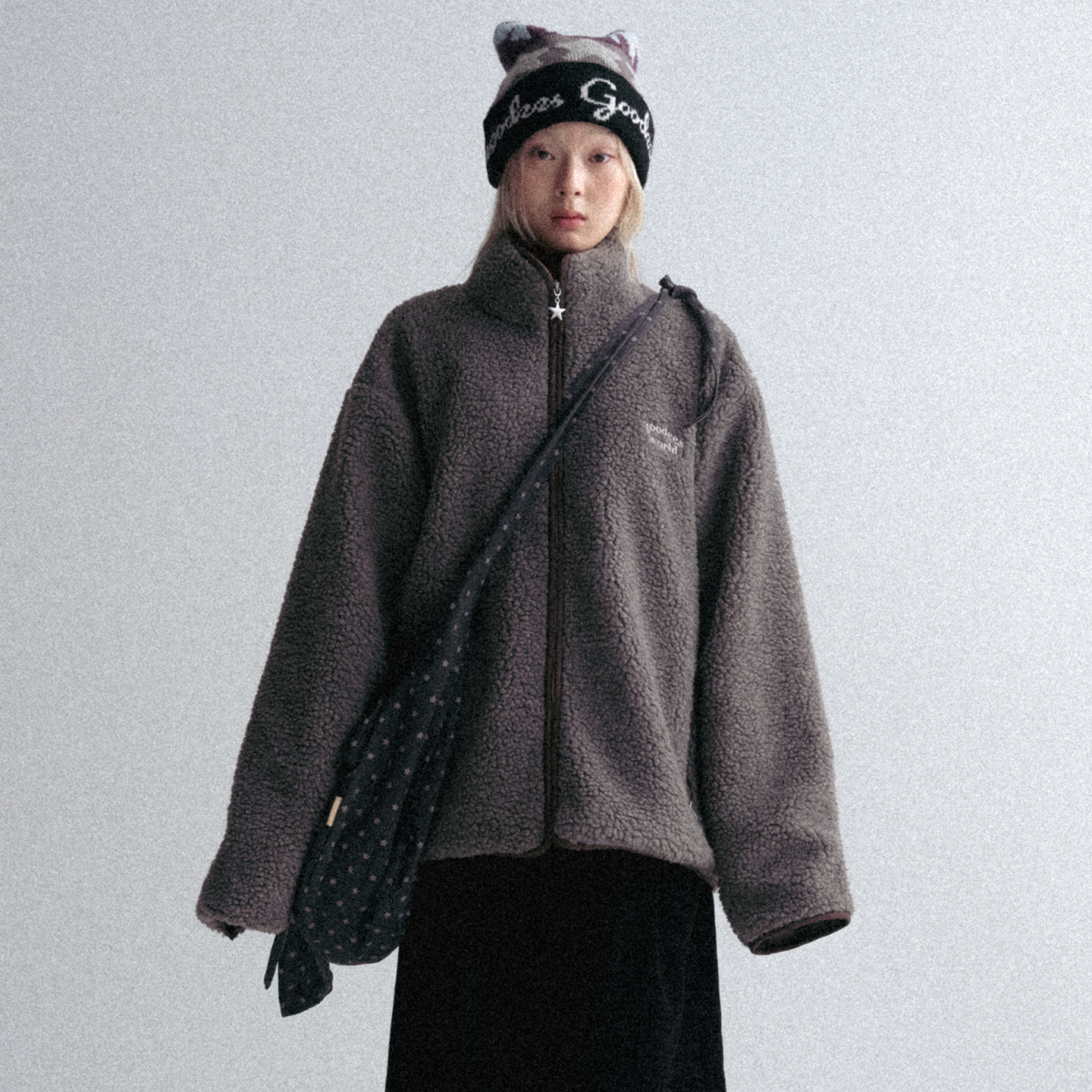 GOODBAI GOODEES 冬季新款保暖摇粒绒毛毛夹克外套
