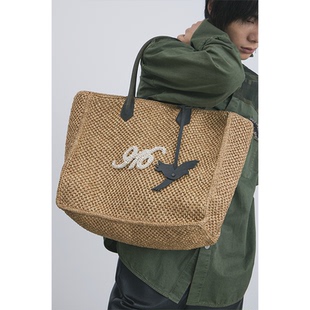 GOODBAI 仿珍珠绣花手工编织手提包 916