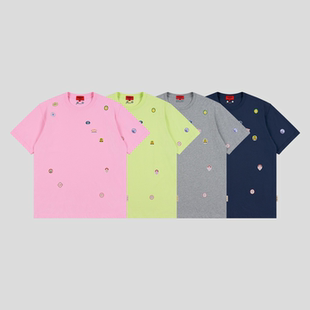 GOODBAI GOODEES 水果贴纸短袖T恤Oversize