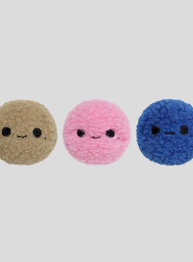 GOODBAI GOODEES Clicko咔嗒扣可爱毛球玩偶鞋花配件