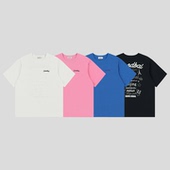 GOODBAI T恤男女同款 新款 oversize城市系列撞色印花圆领短袖