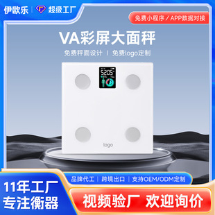 专业VA彩屏体脂秤智能家用蓝牙小型精准体重秤脂肪电子人体 新款