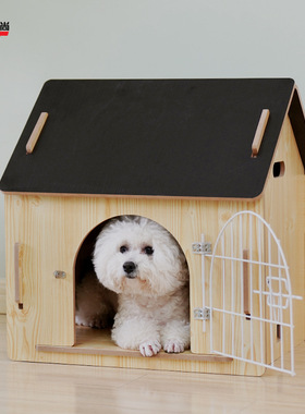 批发木质狗屋室内四季通用狗笼狗房子猫窝猫房子宠物窝狗舍现货
