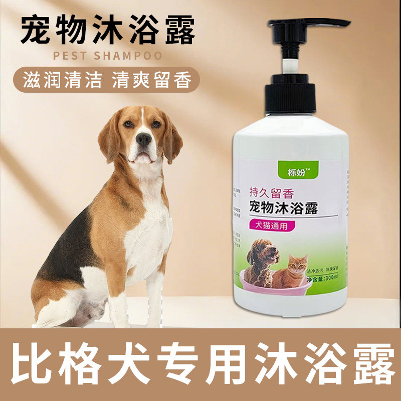 比格犬专用沐浴露亮白去黄狗狗白毛犬沐浴液宠物狗清洁用品香波