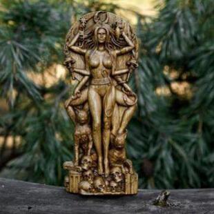 GodeAltar sculptur树脂-女工艺品希腊神雕像异教神坛花 园雕塑