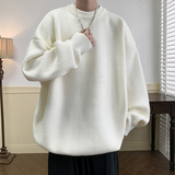 M201秋冬装纯色套头圆领毛衣男潮宽松线衣针织衫特价P35无差价，男装针织衫/毛衣，电商A115