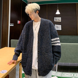 M805针织开衫男外套春秋季韩版宽松慵懒风痞帅针织衫毛衣P118，男装针织衫/毛衣，电商A115