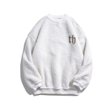 9006冬季新款加绒加厚羊羔毛卫衣男潮牌宽松保暖黑色外套P75，男装卫衣，电商A115