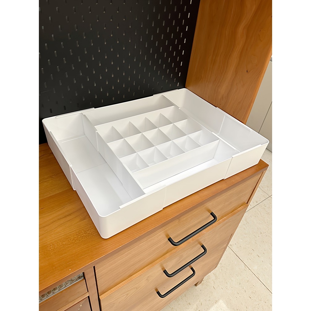 衣柜可伸缩抽屉收纳盒内置分隔分格袜内衣内裤三合一整理收纳神器
