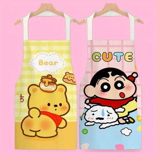 围裙儿童家务防脏防油洗碗做饭小厨房女生可爱卡通美乐蒂库洛米