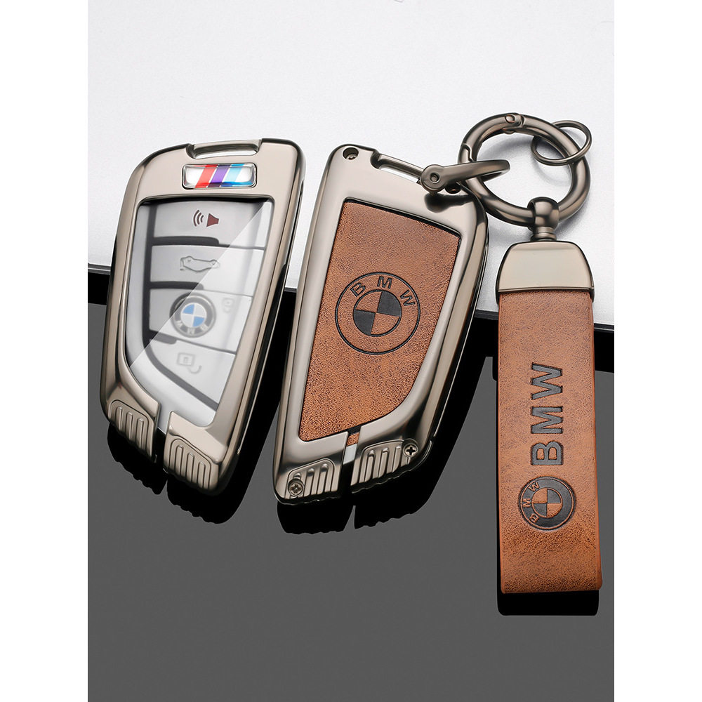 适用宝马3系钥匙套ix3包525li壳5系530刀锋2022款x3男五x5三X1扣