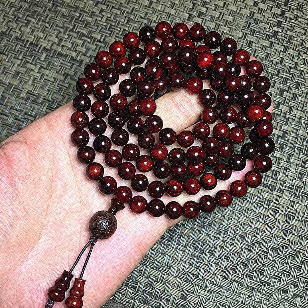 印度小叶紫檀手串带金星