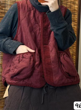 9675新款秋季韩版宽松百搭休闲马甲女时尚宽松双层心外套上衣女款