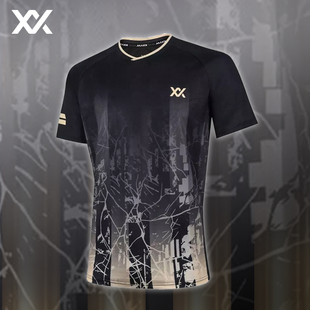 训练服男女同款 速干羽毛球服透气大赛服圆领时尚 新款 MAXX玛速正品