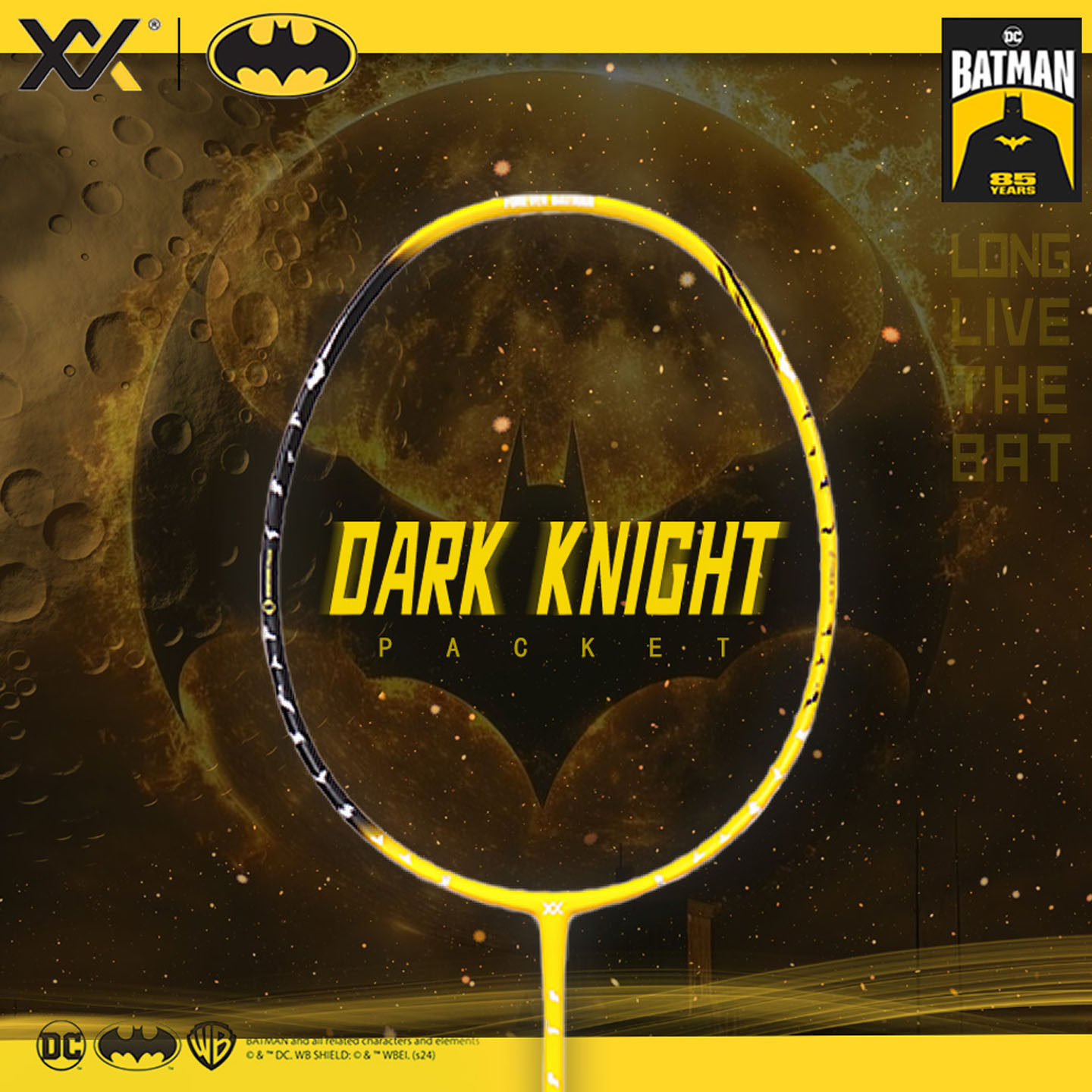 MAXX玛速官方正品蝙蝠侠联名款全碳素羽毛球拍高颜值4U运动球拍子