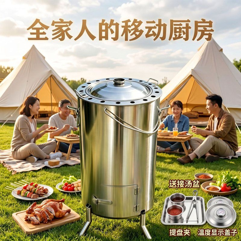 柴火烤鸡炉户外商用家用新型烧烤炉柴火烤鸡炉烤鸡炉户外焖烤炉图片