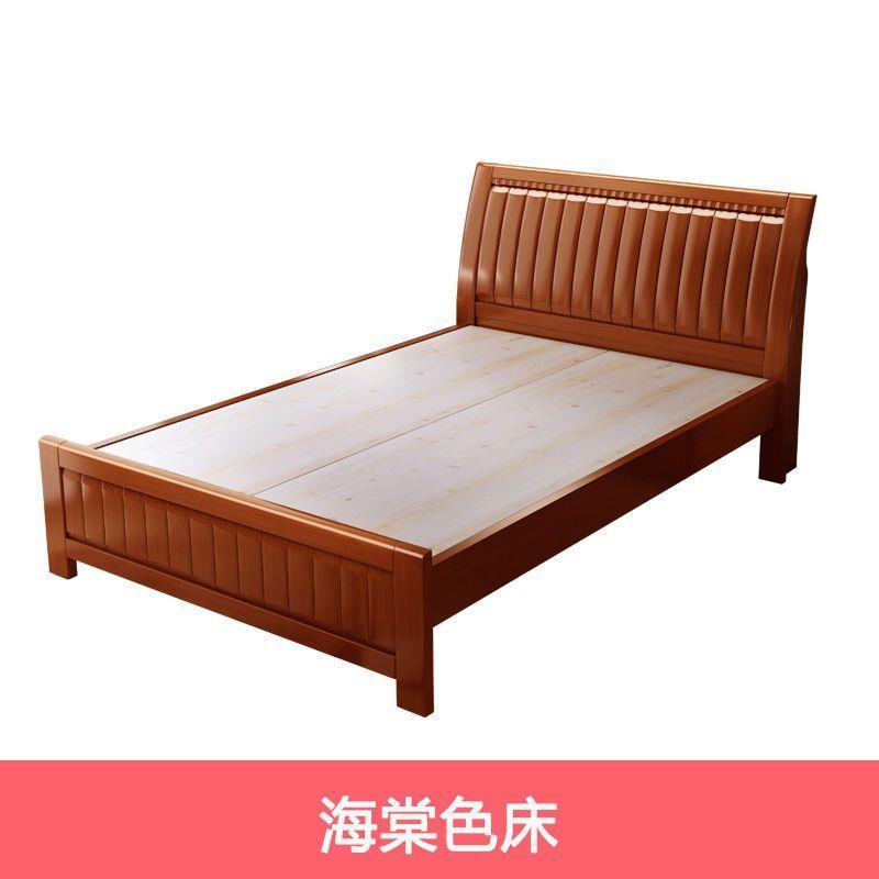 1米实木床工厂直销1.2米单人床1米2老式硬板床中式宽1.35米成人床