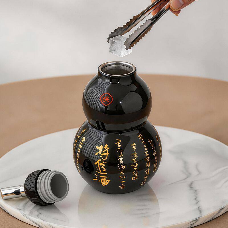 太白醉风葫芦水杯大口径400ML葫芦保温杯咖啡杯酒葫芦316不锈钢