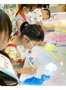绘画涂鸦幼儿园环创手工玻璃纸