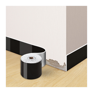 踢脚线自粘pvc地脚线贴纸护边墙角贴脚线防水墙贴瓷砖家用踢脚板