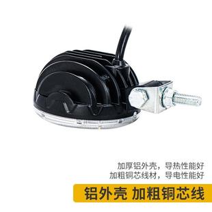 货车腰灯小太阳灯倒车灯24v超亮照地防水外置强光汽车边灯侧灯12V