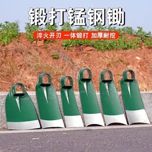 加厚轨道钢锄头农用农具户外挖土开荒开山种菜挖地长柄全钢锄