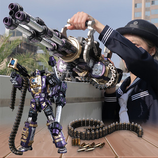 NBK加特林审判者可发射子弹硬汉碾压者裁决者变形枪模型玩具金刚