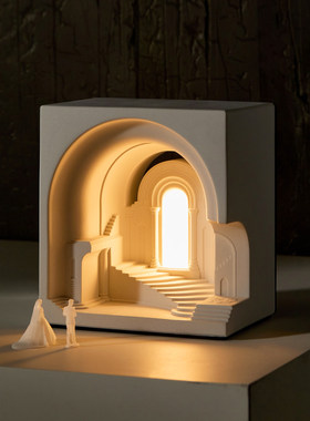 壁光里圣光小夜灯结婚纪念生日高档礼物男生女生卧室床头灯氛围灯