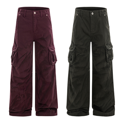 ZLAYCO美式复古多口袋工装裤