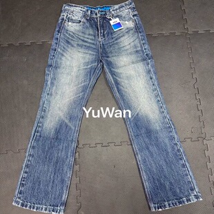 ZLAYCO高街cleanfit显瘦鱼丸自主523微喇男女vibe牛仔裤