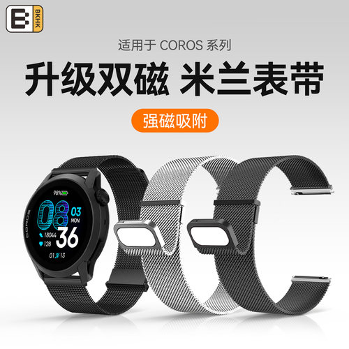 bkhk高驰双磁米兰尼斯回环表带