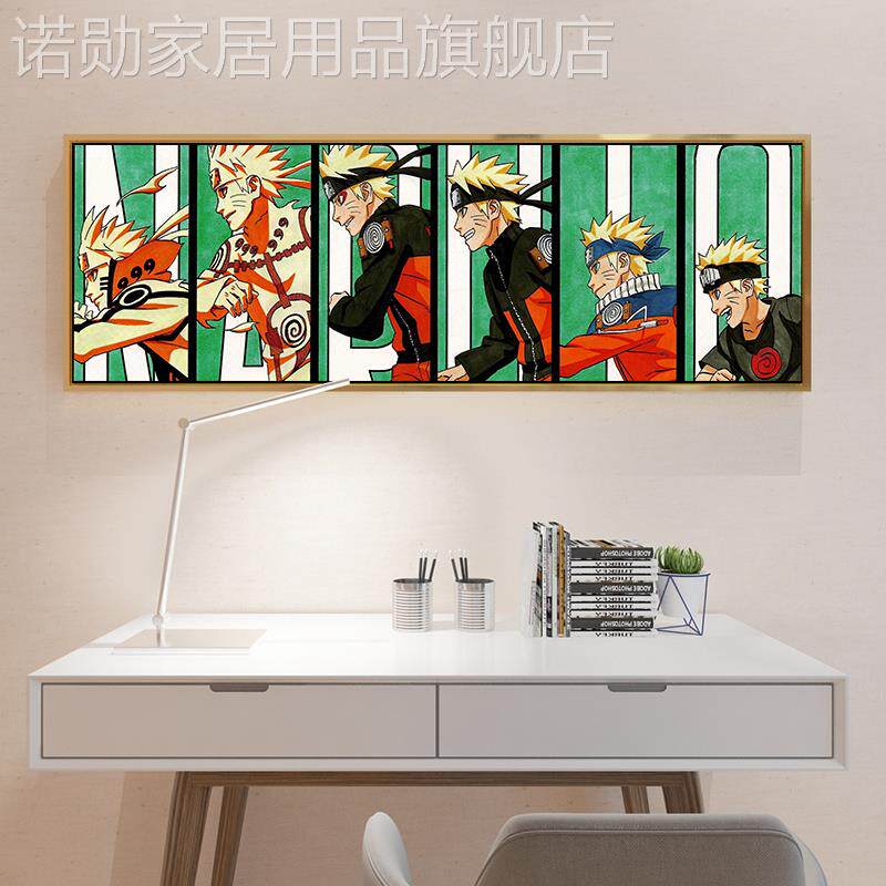 新款网红火影忍者装饰佩恩晓佐助鸣人动漫床头画客厅书房宿舍卧室