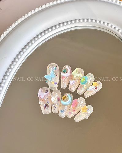 「CC Nail」梦幻派对  美甲穿戴甲甲片可拆卸指甲