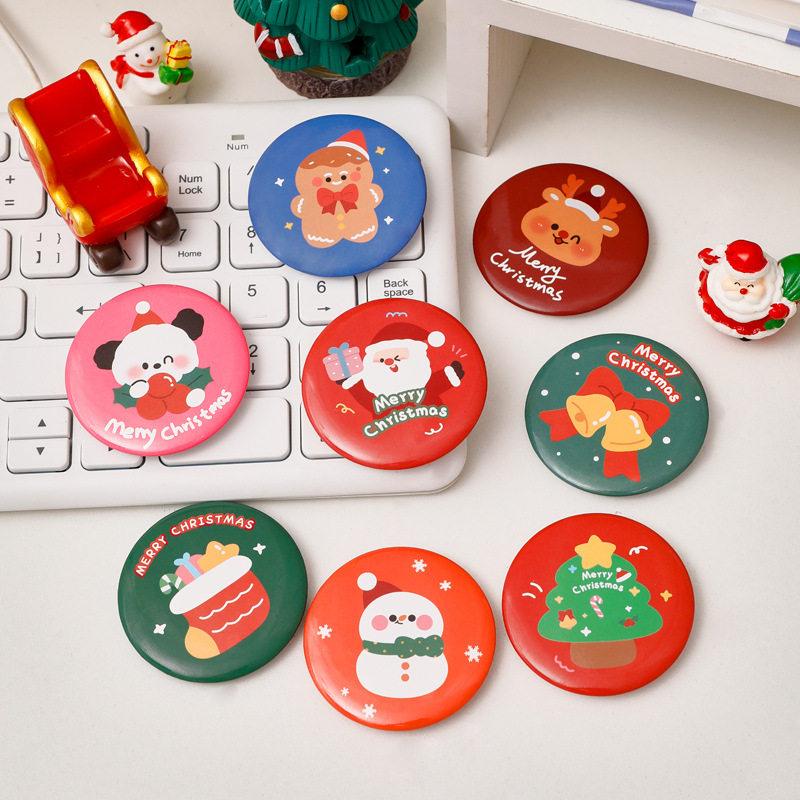 杭素原创卡通圣诞徽章 儿童圣诞节奖励胸章小礼物高颜值可爱胸针