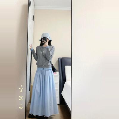 NORASTUDIO高腰显瘦A字大摆半裙