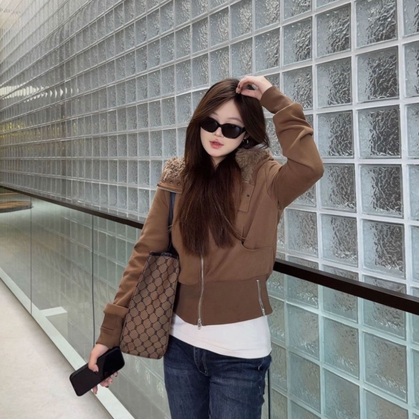 2025秋冬新款设计感短款开衫上衣