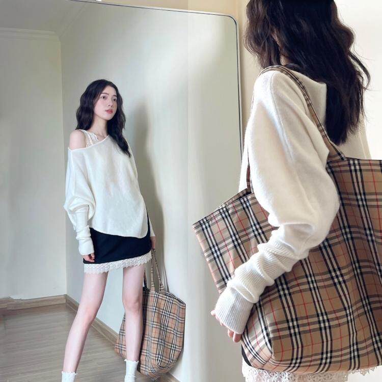 GAZ线上商店慵懒感蝙蝠袖针织衫