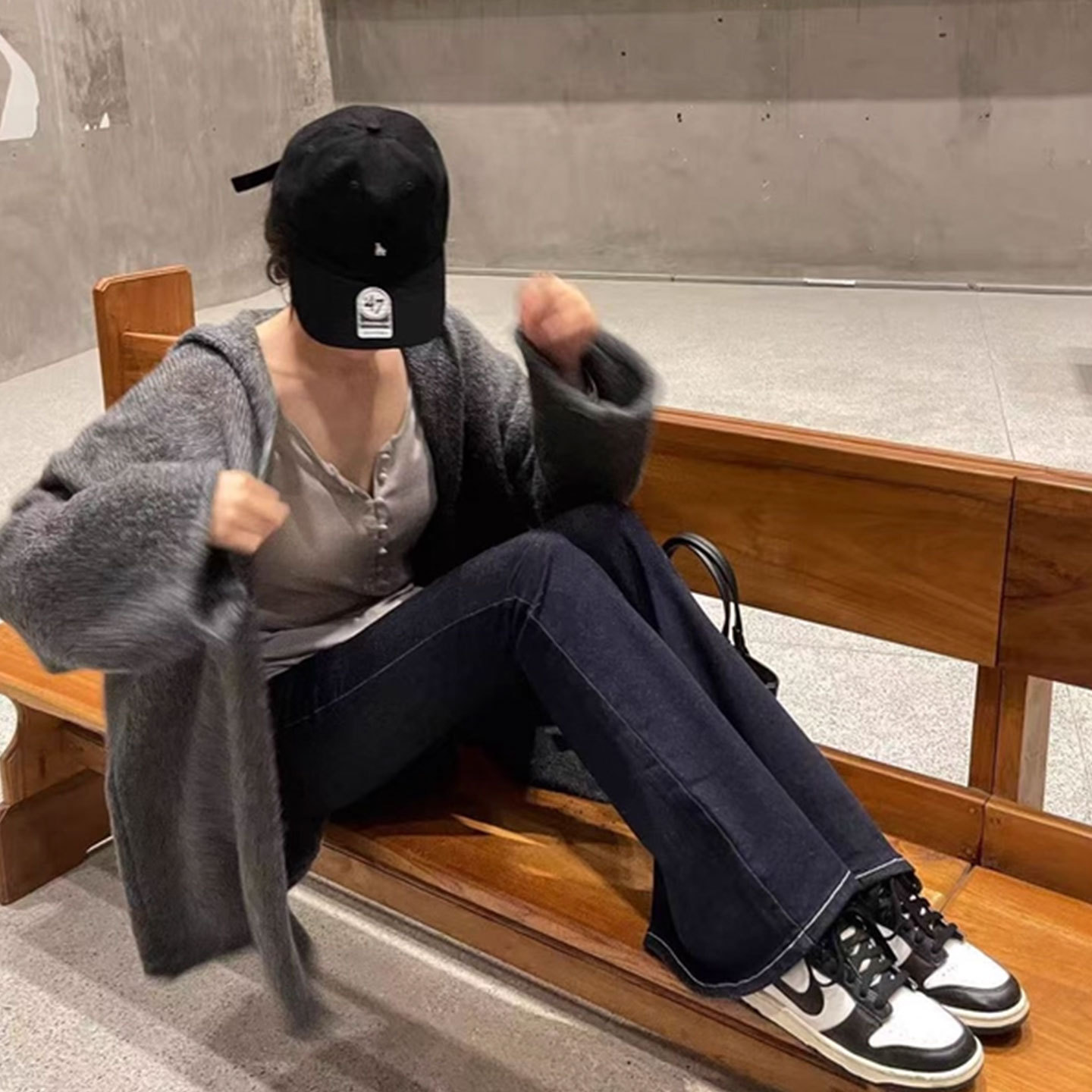 连帽毛衣外套女秋季针织开衫上衣