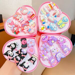 儿童戒指卡通女孩公主可爱可调节开口宝石戒指指环女童发饰库洛米