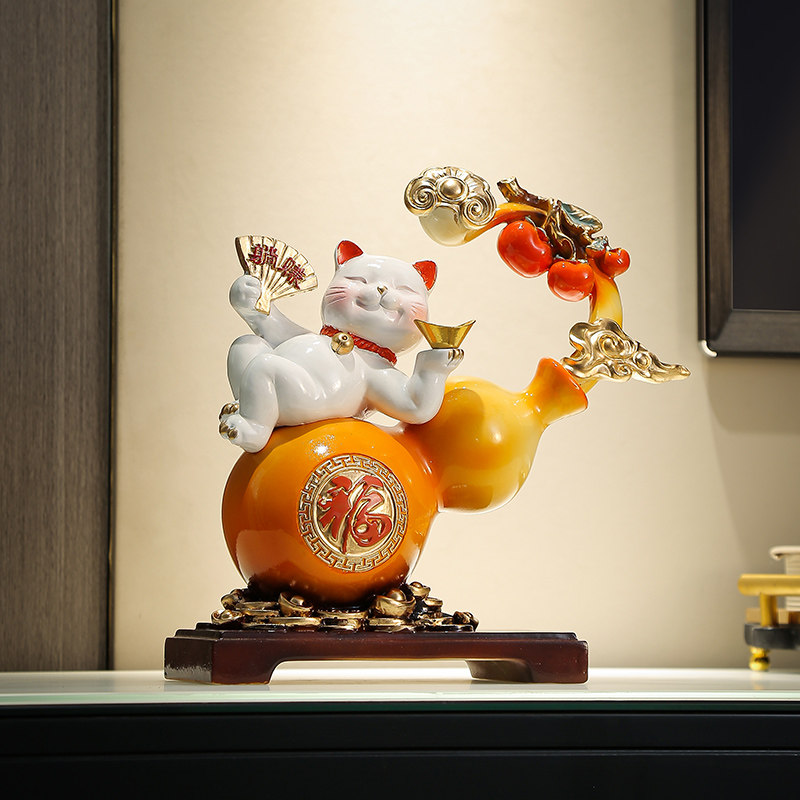 新中式客厅摆件开业礼物家居玄关酒柜乔迁新居布置葫芦装饰,家居饰品,装饰摆件,淘宝优惠券,粉丝福利购,淘宝优惠卷