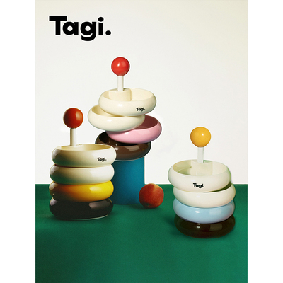 Tagi. 机灵讯号旋转覆古收纳盒项炼桌面收纳小众首饰盒