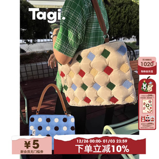 充棉刺绣枕头手提笔记本包 put Tagi.OK砰砰电脑包 Put