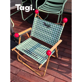 想象信号森林格木质折叠椅户外露营野餐便携轻克米特椅 Tagi.