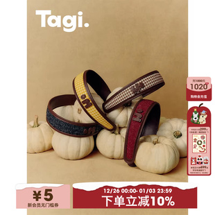 时尚 想象PU皮复古格纹宽版 高颅顶发箍头箍发饰 Tagi.