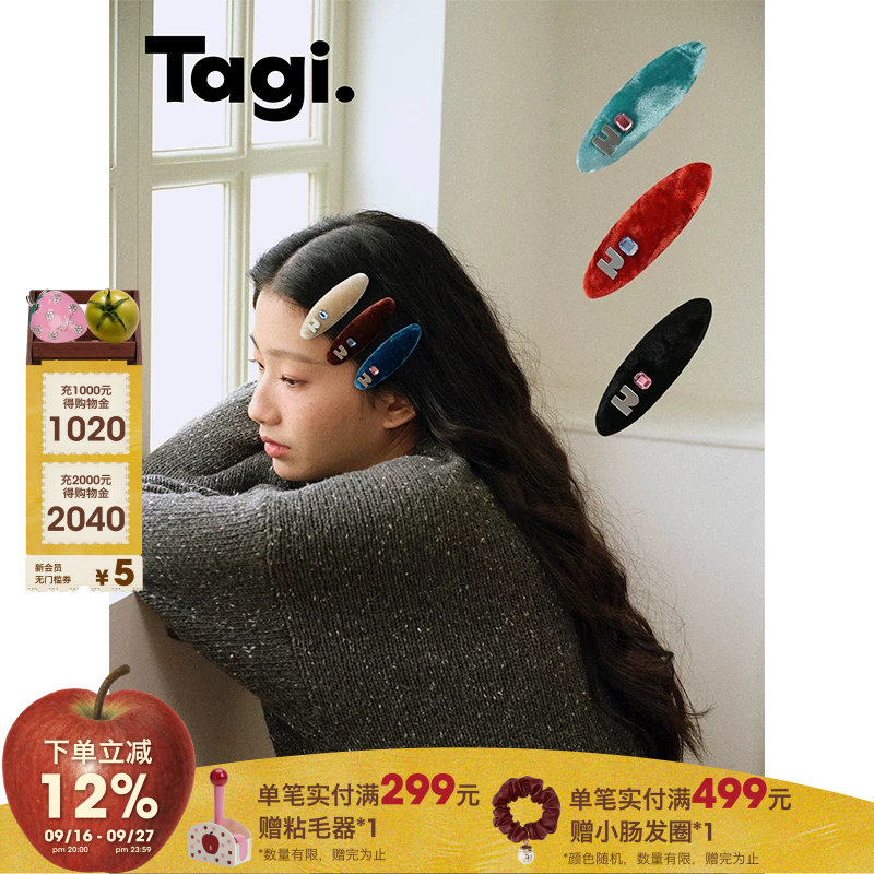 Tagi.想象彩色发夹饰品头饰图片