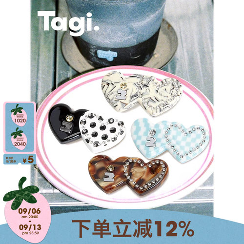 Tagi.头饰边夹醋酸刘海发夹
