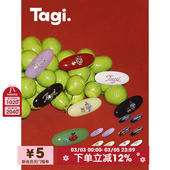 Tagi.怦怦水果水钻复古镶嵌彩色醋酸发夹刘海夹边夹