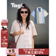 Tagi.想象i拼接古巴领复古立体小花蕾丝色织休闲短袖 衬衫
