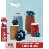 Tagi.想象字母牛仔镶钻花朵发夹发圈发绳小花发饰